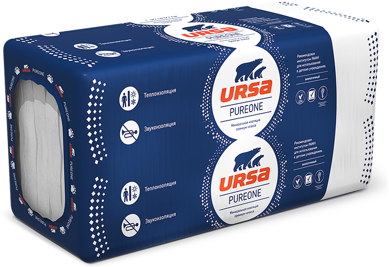 Утеплитель Ursa Pureone 34 PN 100х610х1250